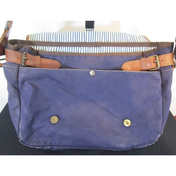United By Blue Canvas & Leather Crossbody Messenger Bag - Picture 10 of 12